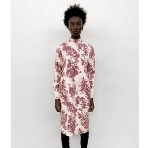 Zara printed soft dress M